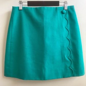 J. Crew Kelly Green Above the Knee Skirt - 4P